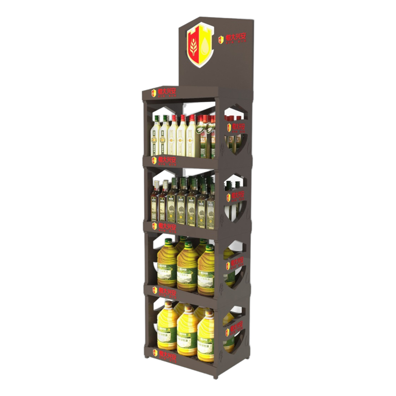 Black Multi-Shelf Retail Display