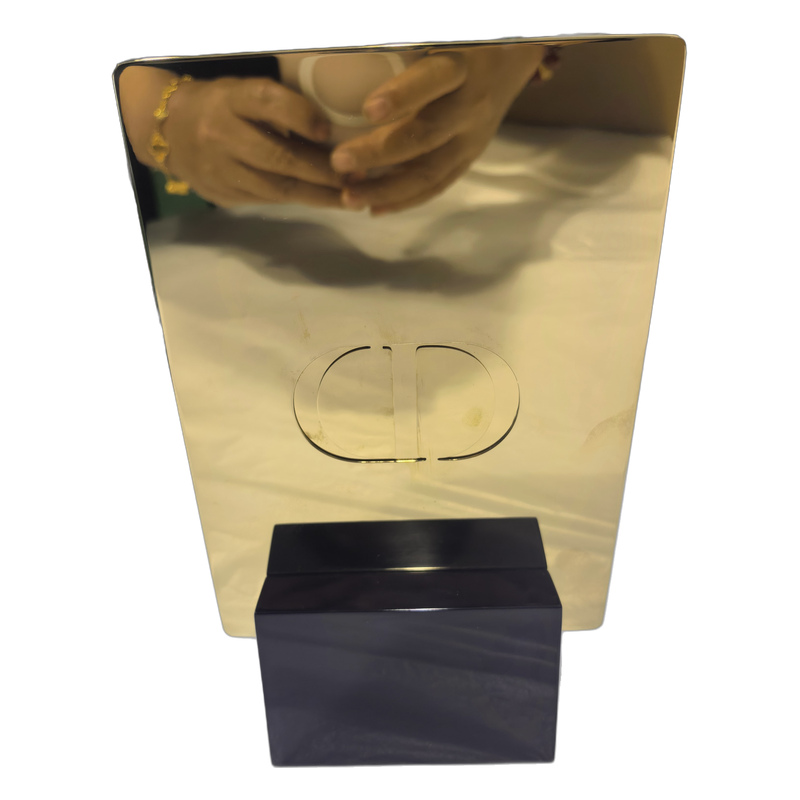 Dior Gold Mirror Counter Display