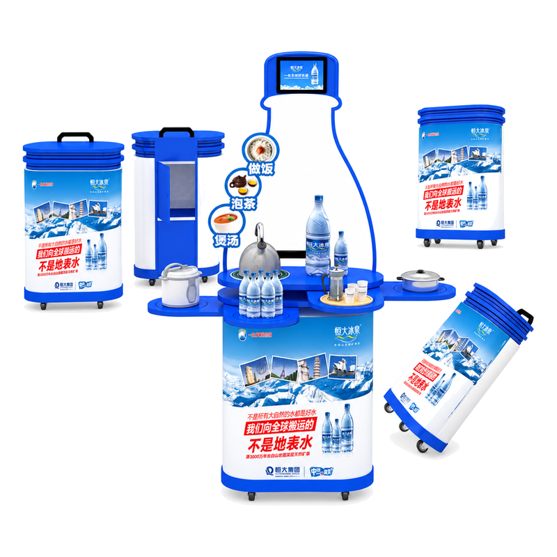 Evergrande Spring Bottled Water Display Set